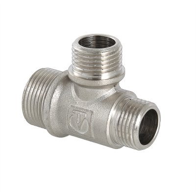 Тройник переходной  3/4"х1/2"х3/4" нар.-нар.-нар. (10/80) - фото 1